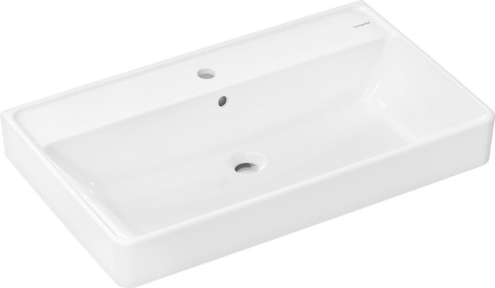 Produktbild hansgrohe Xanuia Q Waschtisch, mit Hahnloch, mit Überlauf, 800x480mm, weiss (480 mm, 800 mm)