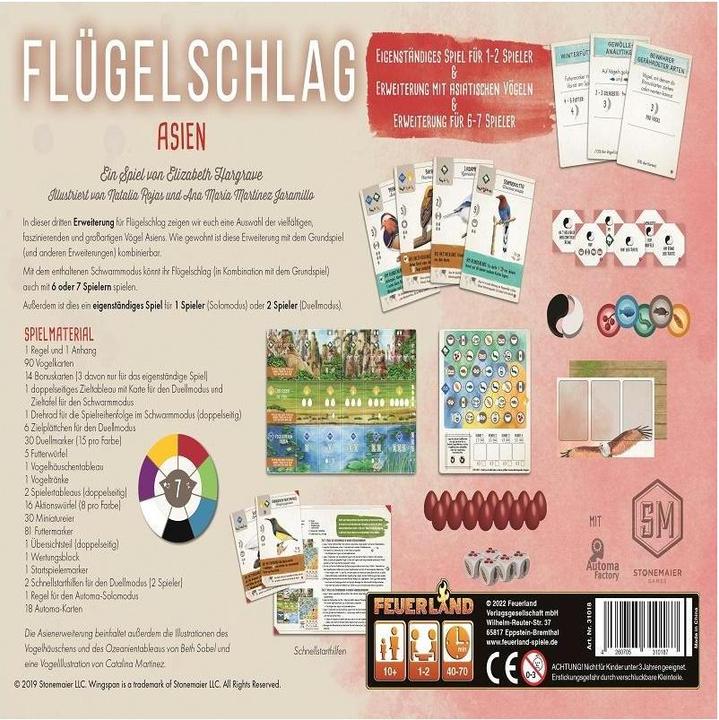 Actual product image Feuerland Flapping wings: Asia expansion (German)