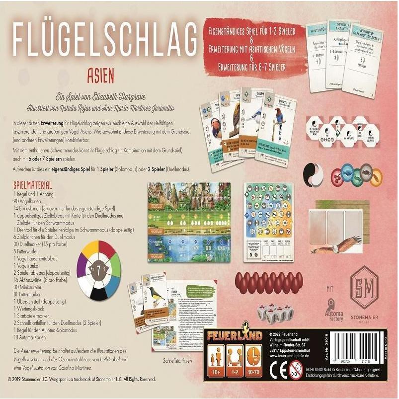 Thumbnail - Feuerland Flügelschlag: Asien-Erweiterung (Deutsch)