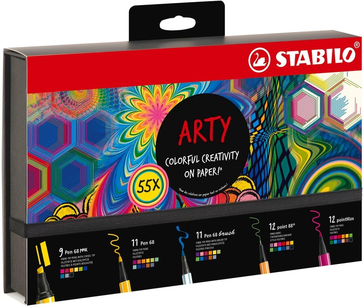 Actual product image STABILO Fasermaler Arty Set (Multicoloured, 55 x)