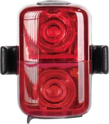 Actual product image Topeak TAILLUX 30 USB tail light, red / red 30 lumens, 2 red LEDs, 3 mode (30 lm)