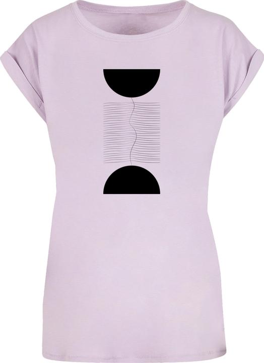 Produktbild Merchcode Ladies Abstract Lines Extended Shoulder Tee - 171741 (XL)