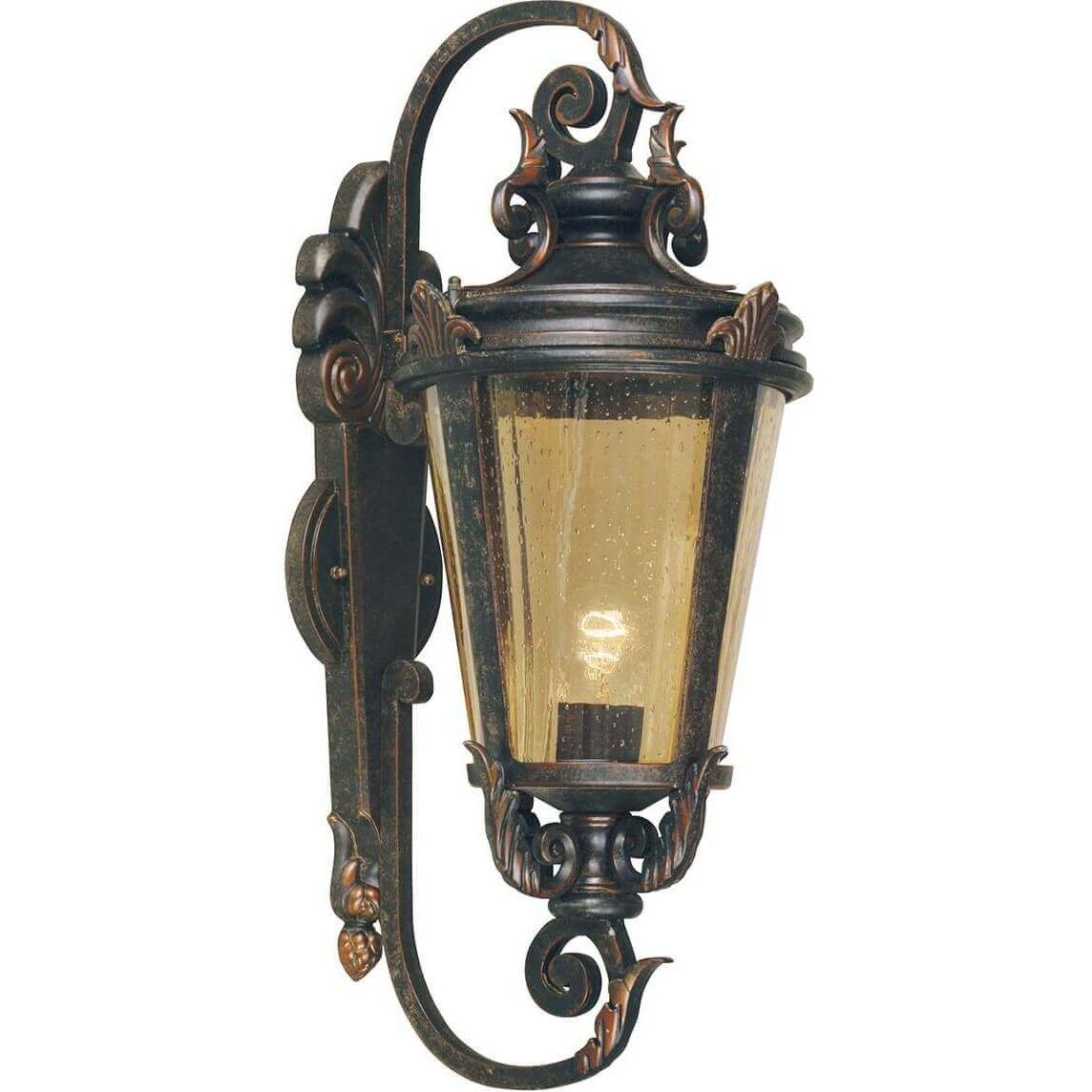 Elstead Lighting, Fassadenbeleuchtung, Baltimore Aussen-Wandleuchte E27 69cm Verwitterte Bronze IP44 (E27, IP44)