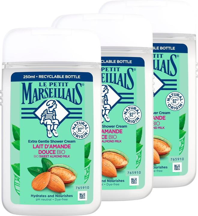Produktbild Le Petit Marseillais Duschcreme Süssmandel 3 x 250 ml (750 ml)