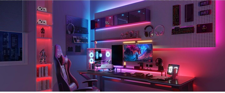 Immagine prodotto Govee Striscia LED 2 Pro (Bianco caldo, Rosso, Blu, Verde, 500 cm, Interno)