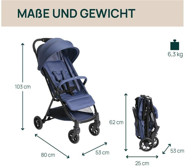 Actual product image Chicco Urbino Stroller (0 Months - 4 years)