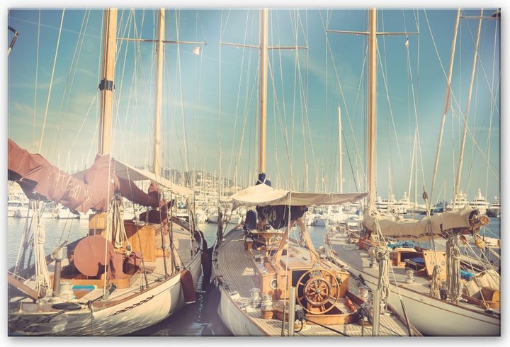 Image du produit Trenddeko Voiliers dans le port (120 x 75 cm)