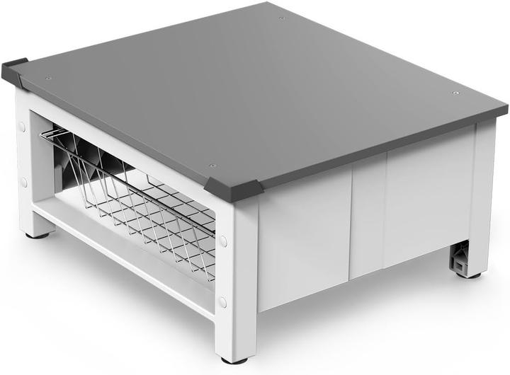 Immagine prodotto Meliconi Base Space Basket 656143 - Kit di graffette - Apparaatverhoger met uitschuifbare draadmand