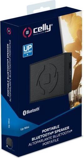 Actual product image Celly UpMini 2 W Mono Portable Speaker Black (Rechargeable battery operated)