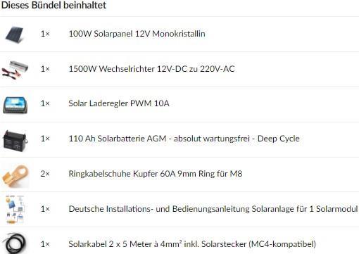 Actual product image Autosolar Solar system starter pack (100 W)