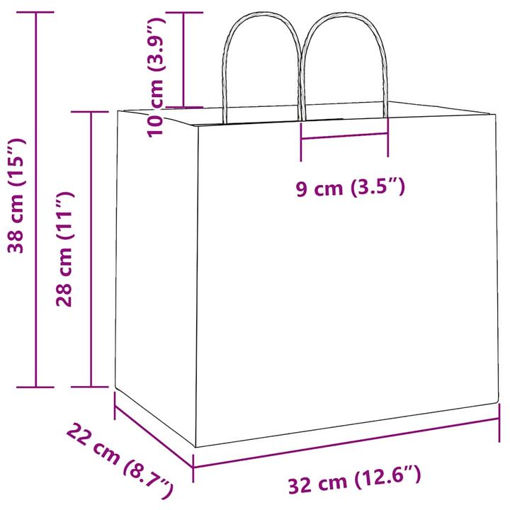 Image du produit vidaXL Papiertragetasche (250x)