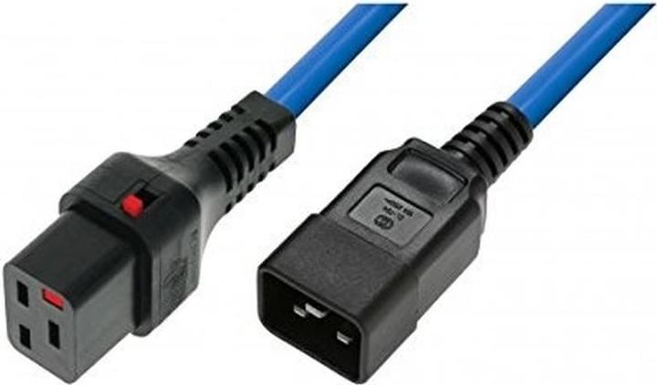 Produktbild Iec Lock 230V connection cable C19 lockable - C20 blue 1.00 m (1 m)