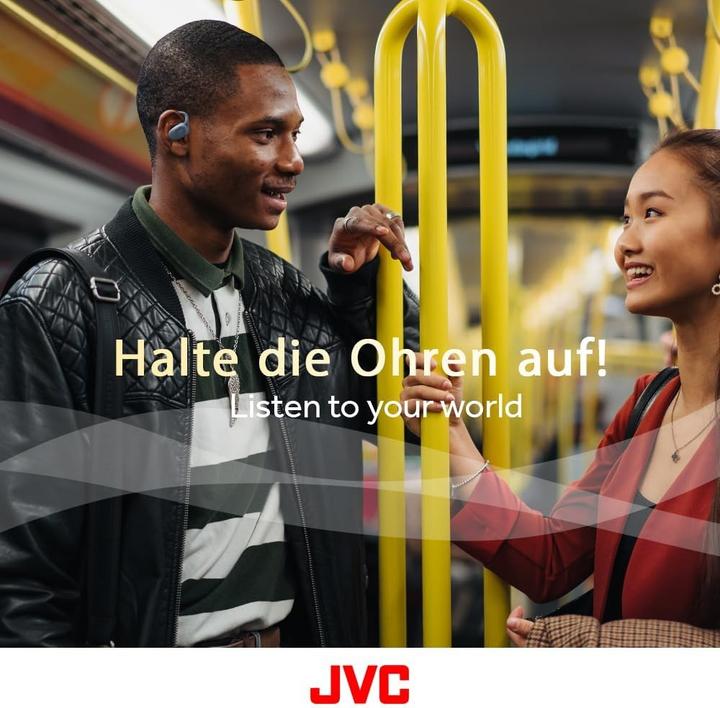 Actual product image JVC HA-NP40T-BU black (No noise cancellation, 26 h, Wireless)