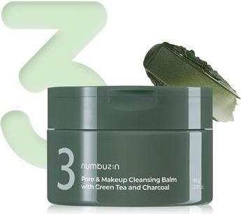 Produktbild Numbuzin No.3 Pore & Makeup Cleansing Balm with Green Tea and Charcoal (Reinigungstücher Gesicht)