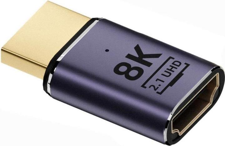 Produktbild PowerGuard HDMI auf HDMI Adapter Extension 2cm (female/male) 2.1 8K (HDMI, 2 cm)