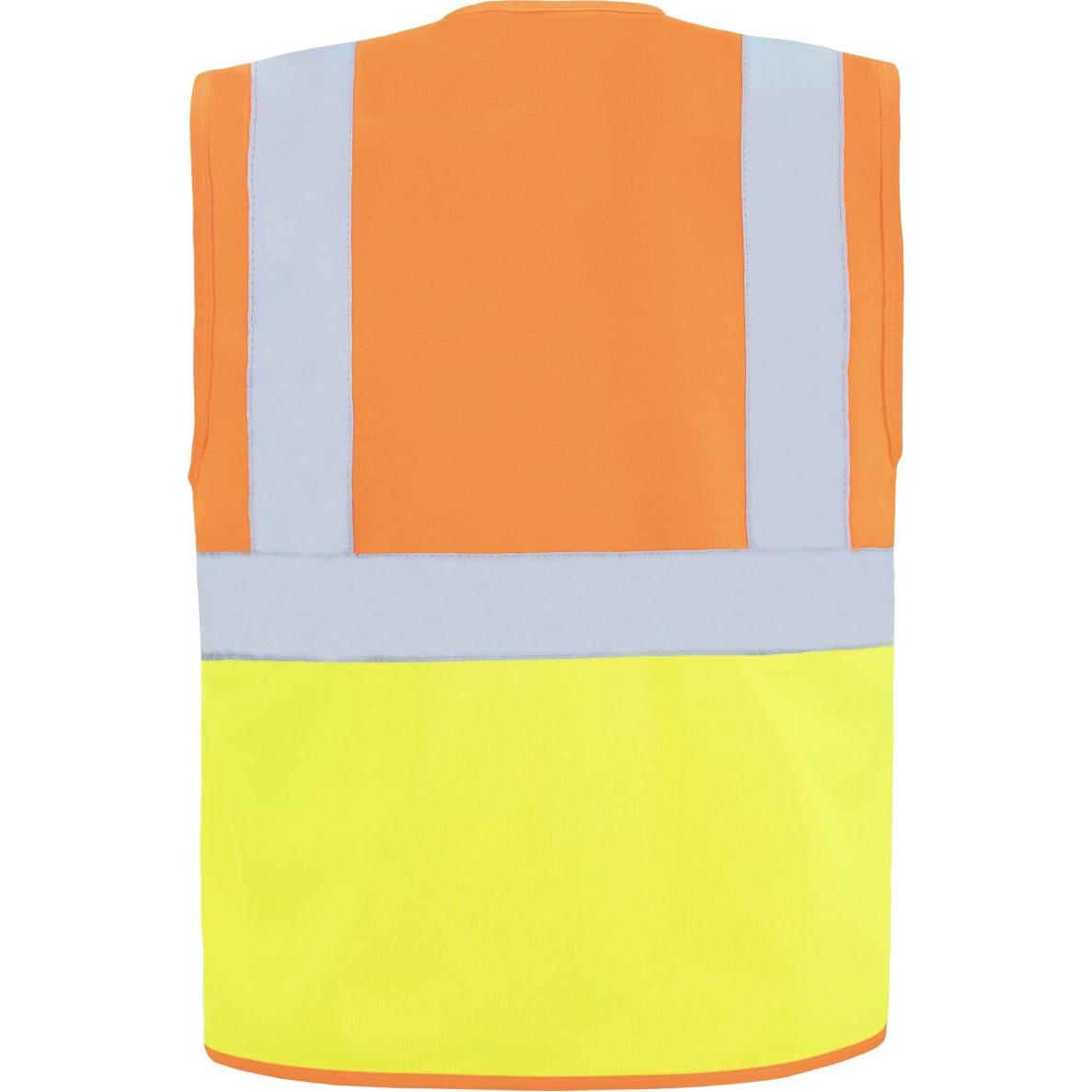 Thumbnail - Korntex, Warnweste + Warnshirt, Warnweste Multifunktional Hamburg Signal Gelb/Orange mit 360° Sicherheit XXL EN 20471 K...
