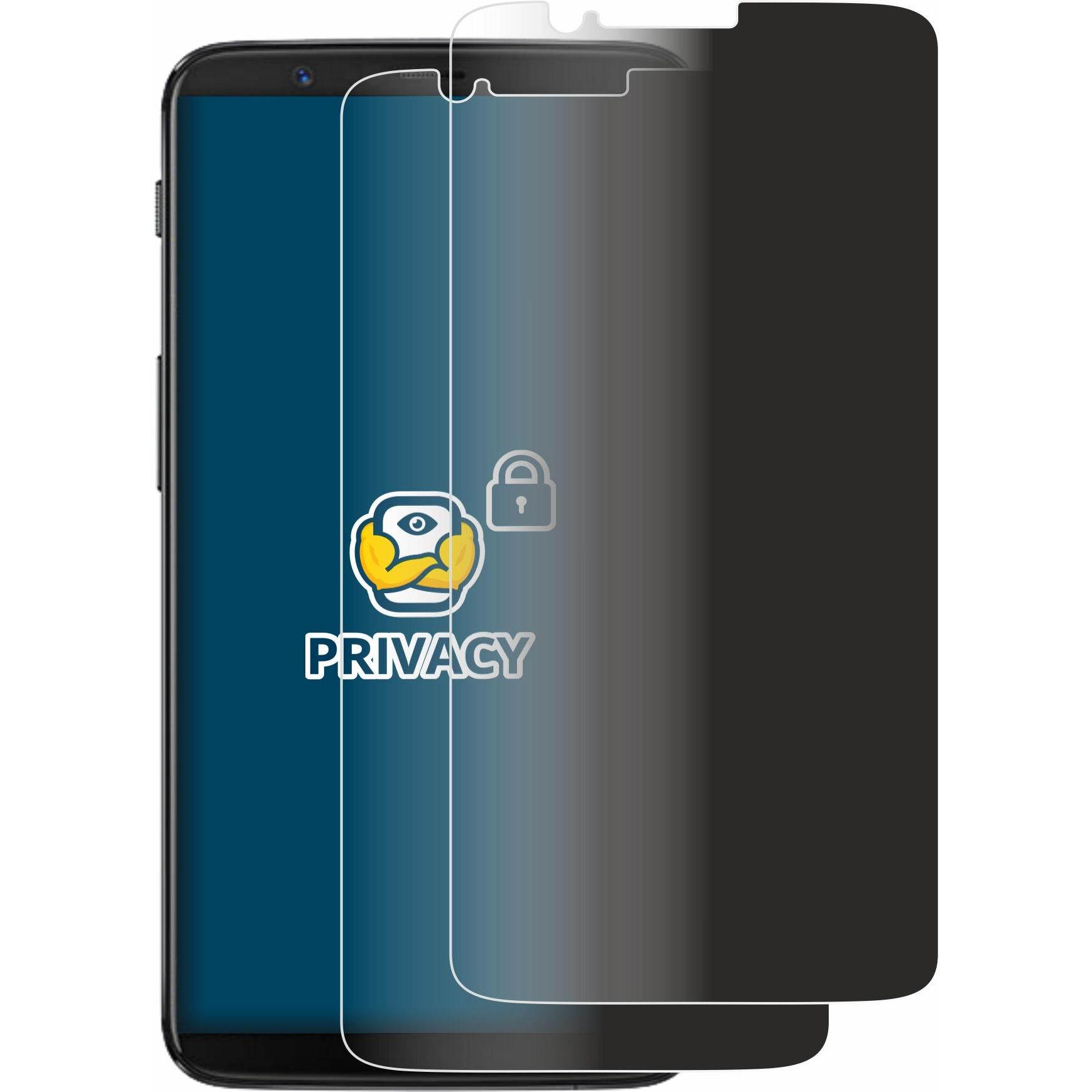 Thumbnail - BROTECT Sichtschutzfolie Anti-Spy Privacy Folie Blaulicht-Schutz (2 Stück, OnePlus 5T), Smartphone Schutzfolie, Blau