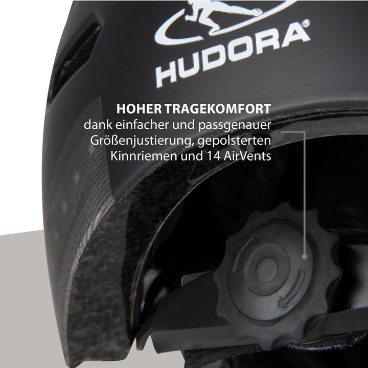 Actual product image Hudora Skater helmet LED, size M (55 - 58 cm)