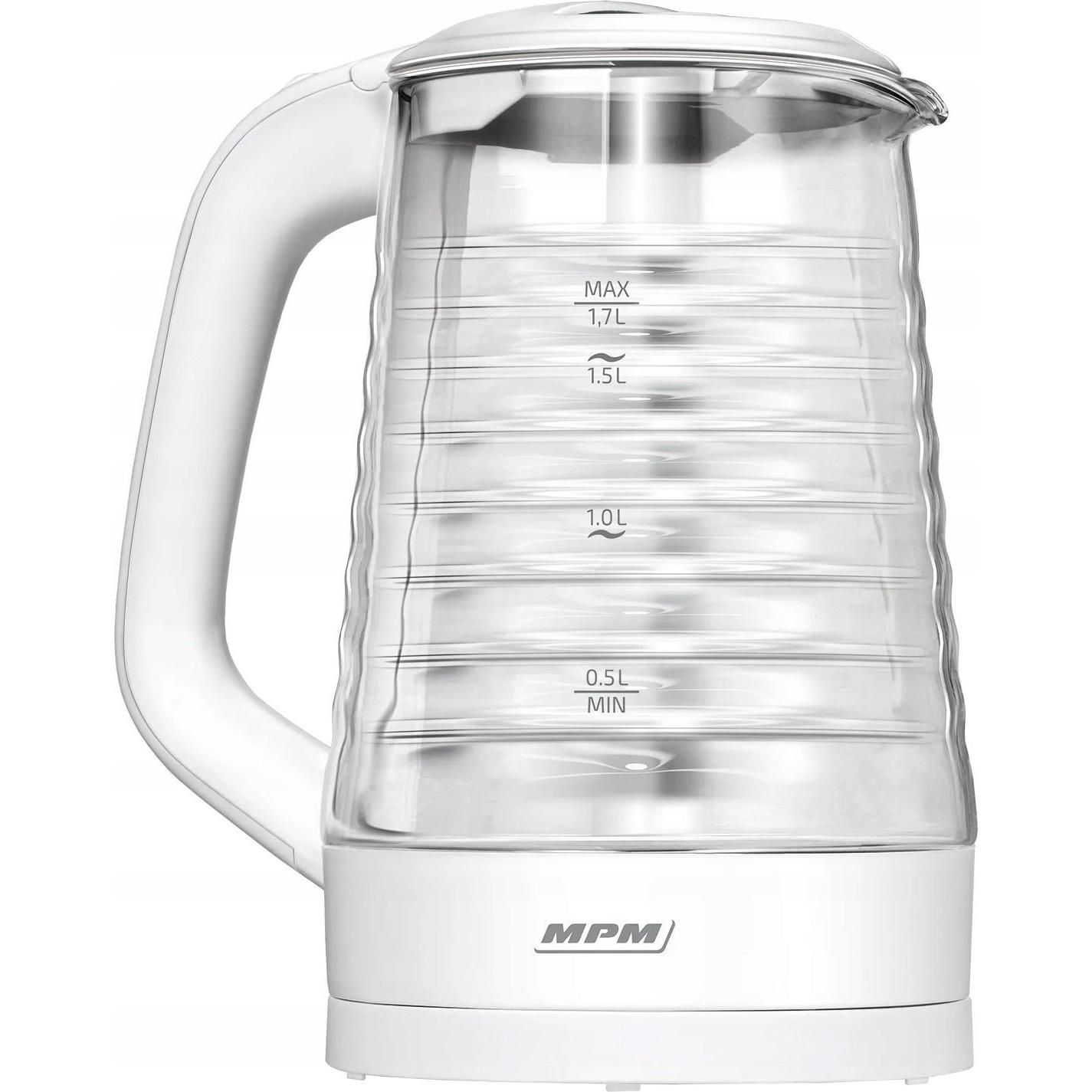 MPM Schnurloser Wasserkocher 1,7l MCZ-124, Wasserkocher
