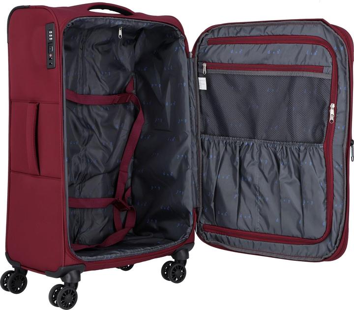 Actual product image D&N Travel Line 9504 4-wheel trolley M 67 cm with expansion fold (67 l)