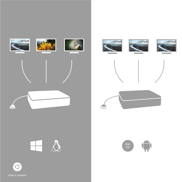 Actual product image i-tec Nano (USB-C, 2 Ports)