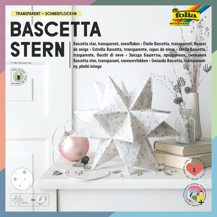 Produktbild Folia Bascetta-Stern (115 g/m², 32 x)