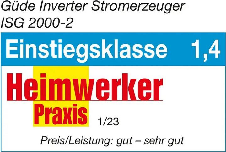 Produktbild Güde Stromerzeuger (2000 W, 4.10 l)