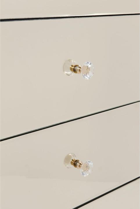 Immagine prodotto Designlife Cassapanca alta Luxury Champagne 5 cassetti (49 x 41 x 110 cm)