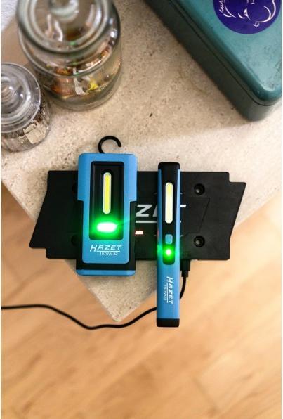 Actual product image HAZET LED inspection light set ∙ wireless charging 1979NW/3 ∙ Number of tools: 3 (200 lm)