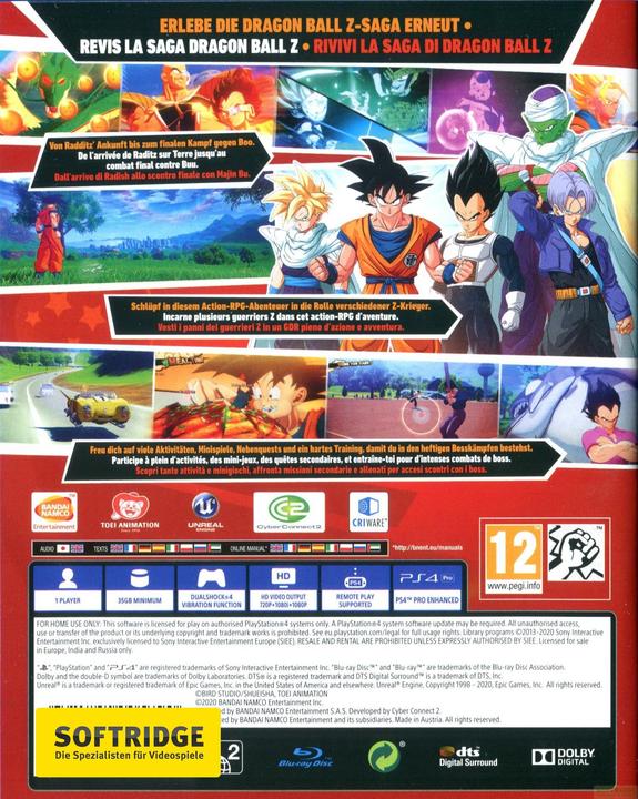 Actual product image Bandai Namco Dragon Ball Z: Kakarot (PS4, Multilingual)
