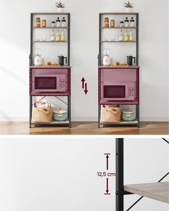 Produktbild Vasagle Buffet (60 x 40 x 167 cm)