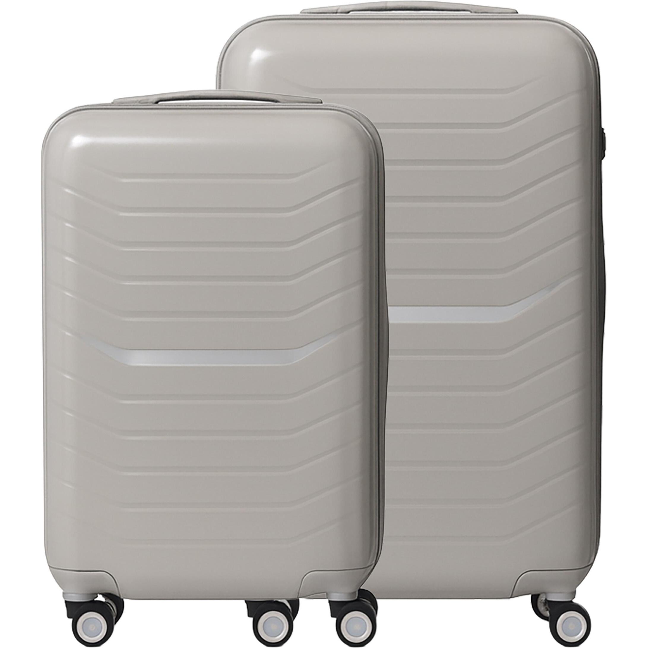 Relaxdays, Valigia, Set 2pz, Beige, (40 l)