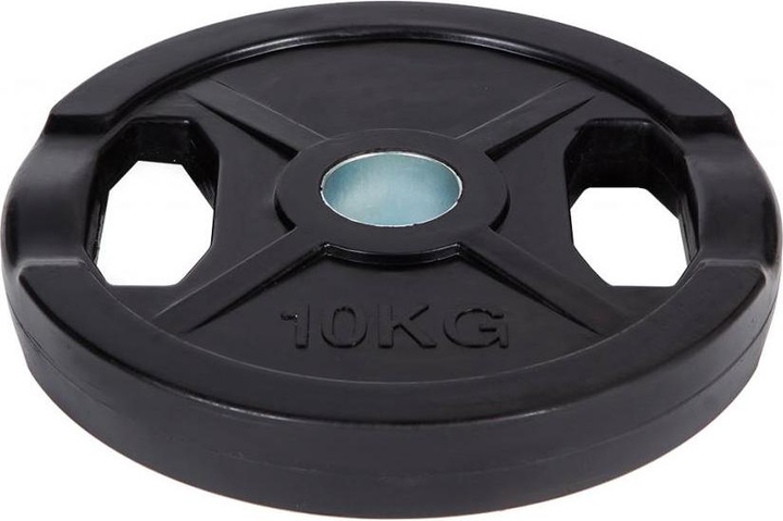 Actual product image Fitcom Rubberized Olympia weight plate (1 x 10 kg)