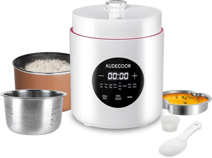 Produktbild Audecook Mini Reiskocher und Dampfgarer