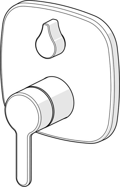 Produktbild Hansa HANSADESIGNO Style Wannen- und Brausearmatur, Unterputz, mit Rückflussverhinderer, chrom
