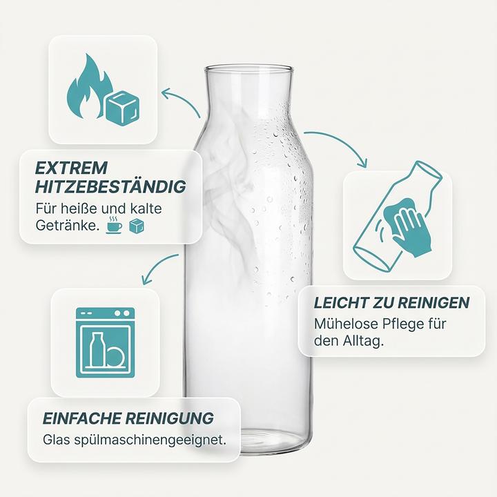 Produktbild Relaxdays Glaskaraffe (1.20 l)