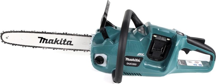 Image du produit Makita DUC 353 RT2 Akku Kettensäge 36V ( 2x18V ) Brushless 35 cm + 2x 5,0 Ah Akku + Ladegerät (Tronçonneuse à batterie)