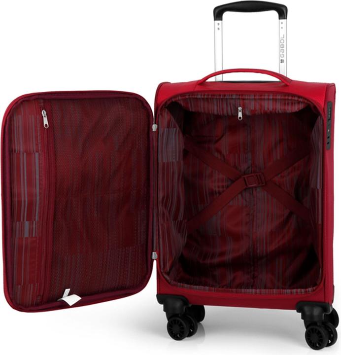 Actual product image Gabol Cloud 4-wheel suitcase set, 3-piece with stretch fold (210 l)