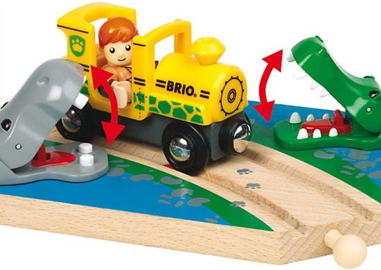 Produktbild Brio Aktionsschiene Nilpferd und Krokodil