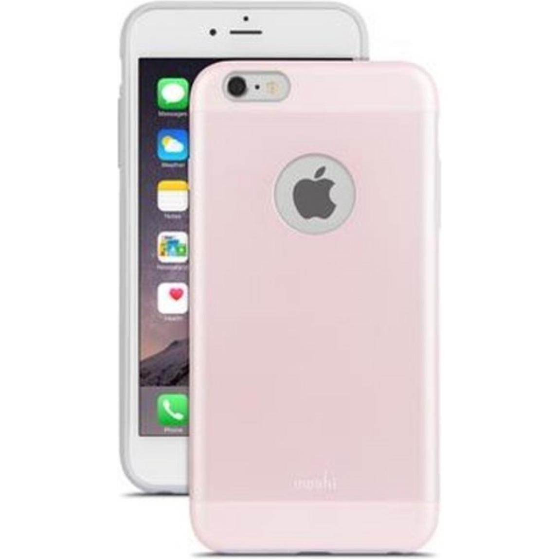 Moshi iGlaze - ultra-slim snap on case for iPhone 6/6s Plus - Carnation Pink (Apple iPhone 6 Plus), Smartphone Hülle, Ro...