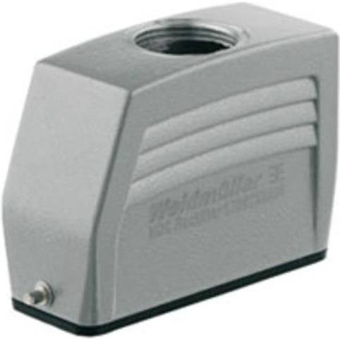 Weidmüller Alloggiamento del gommino, staffa longitudinale, alluminio IP66 1788750000, Cavo + Spina elettrica, Grigio