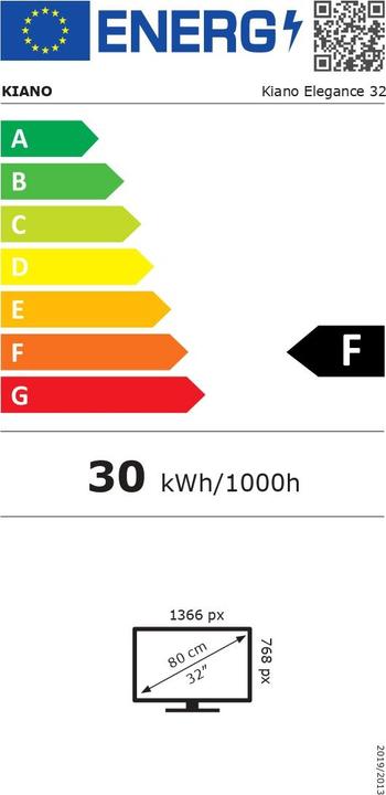 Energy Label Kiano Elegance 32 (32", LED, HD ready)