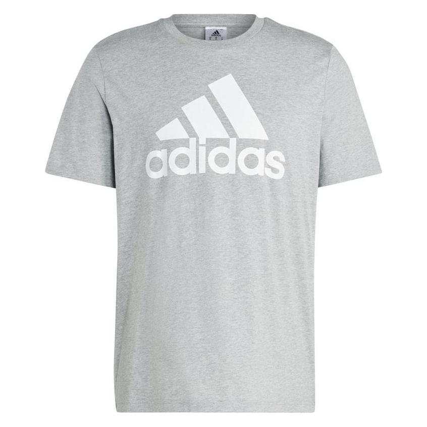 Adidas, Herren, Sportshirt, Essentials Single Jersey 3-Streifen-T-Shirt Für Herren (S), Grau, S