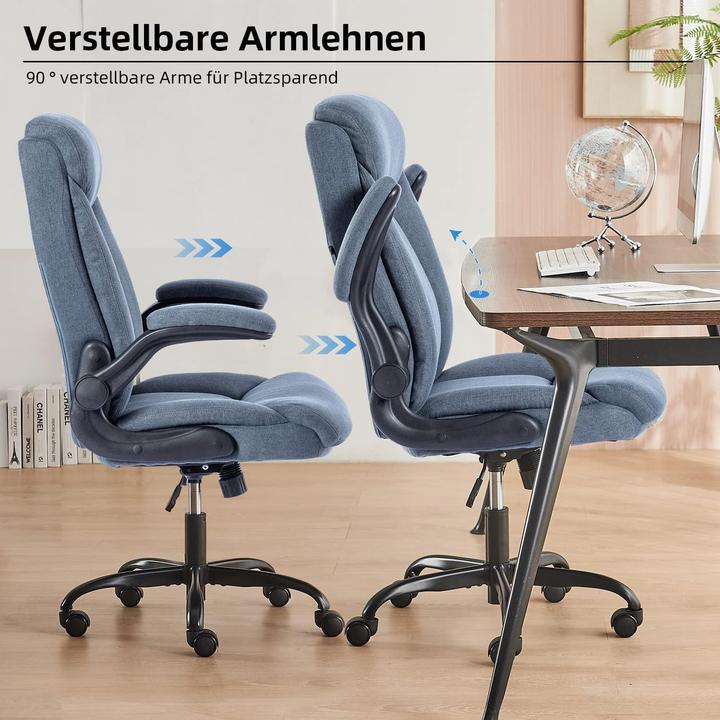 Image du produit Mzlee Ergonomischer Bürostuhl mit klappbarer Armlehne