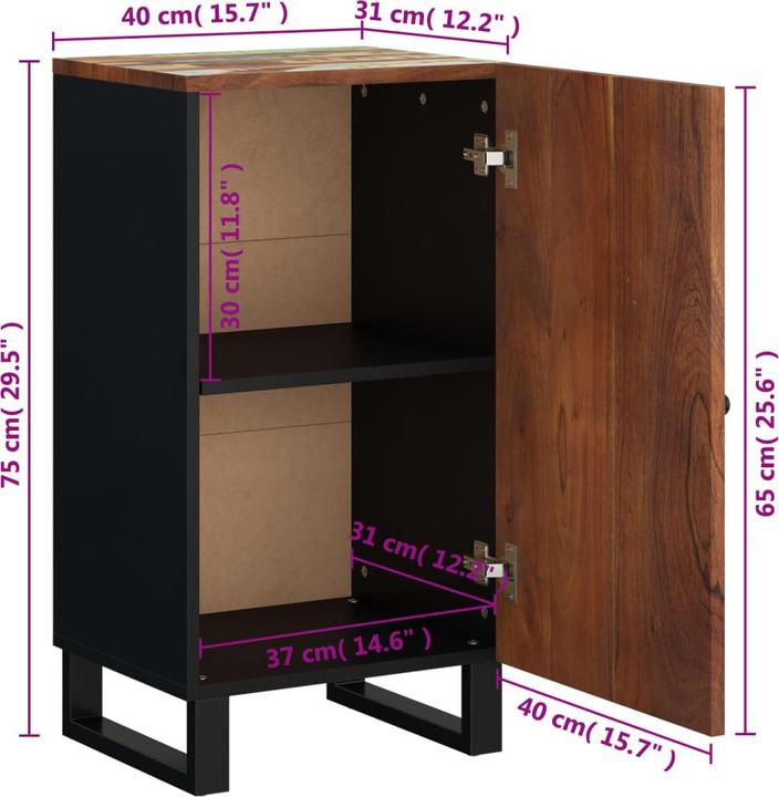 Produktbild vidaXL Sideboard (40 x 31 x 75 cm)