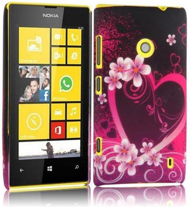 Actual product image Cadorabo Hard cover with imprint cover (Nokia Lumia 520)