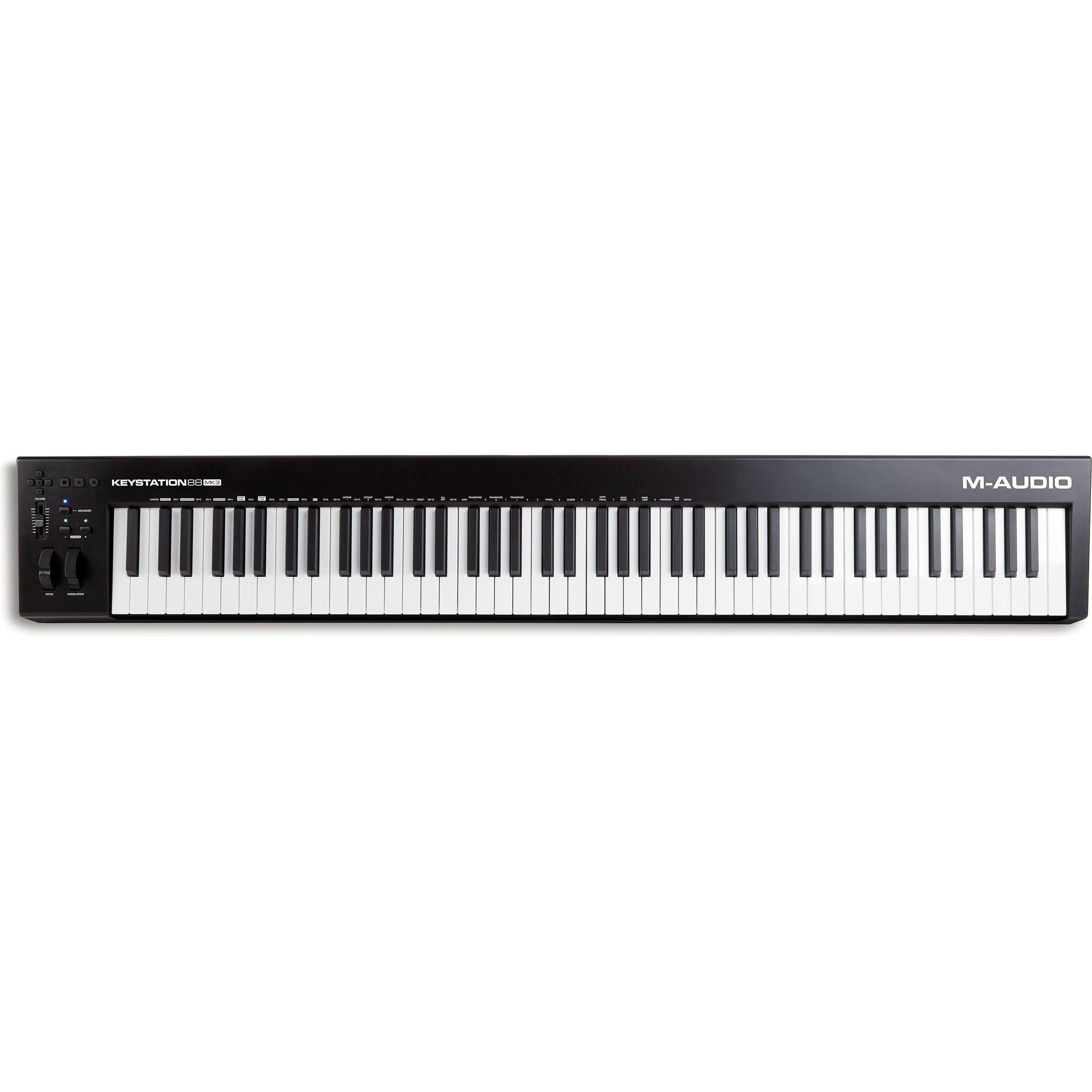 M-Audio Keystation 88 MK3 (Keyboard), MIDI Controller, Schwarz