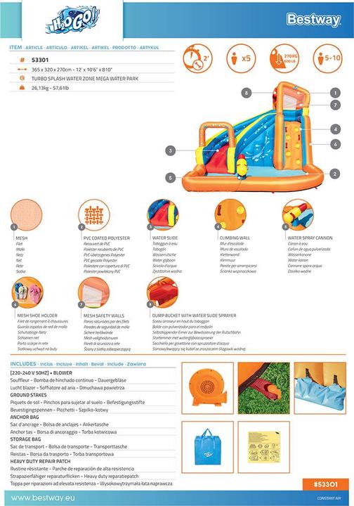 Immagine prodotto Bestway turbo splash