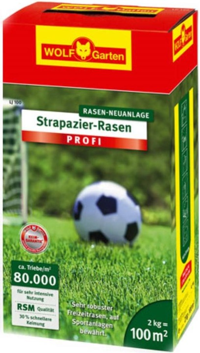 Produktbild Wolf-Garten Wolf Garten LJ100 Strapazier-Rasen Saatgut (Rasensamen)