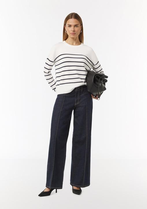 Produktbild Comma Strickpullover Strickpullover mit Strukturstreifen (32)